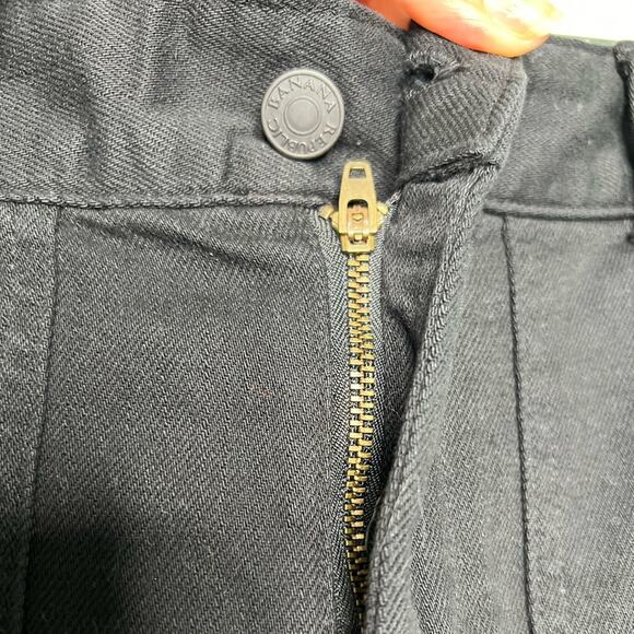 Banana Republic Black black barrel cut pant Tapered Leg Utility Pants Size 0 - Picture 8 of 13